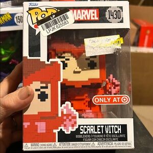 Funko Pop Marvel Scarlet Witch Pixelated Red Figure